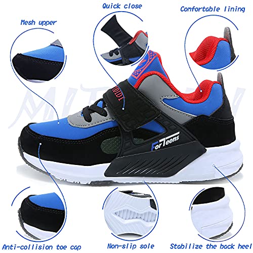 Zapatos Niño 26 Infantil Zapatillas Sneakers Zapatillas Running Unisex Zapatos Deportivos Running Shoes Calzado Trekking Ligero Transpirables Azul