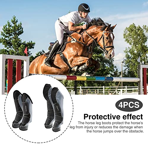 ZCED Horse Boots Professional Choice, Horse Sports Medicine Boots, Horse Boots 4 Pack, para Montar Protección contra Saltos Que Absorbe Los Golpes