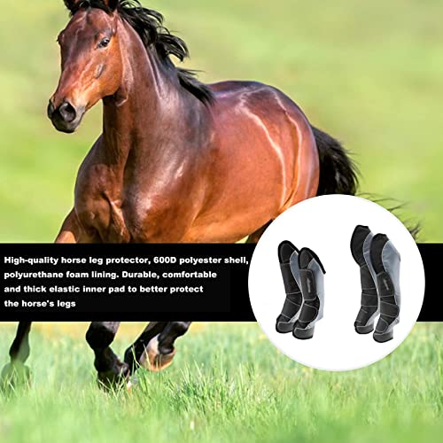 ZCED Horse Boots Professional Choice, Horse Sports Medicine Boots, Horse Boots 4 Pack, para Montar Protección contra Saltos Que Absorbe Los Golpes