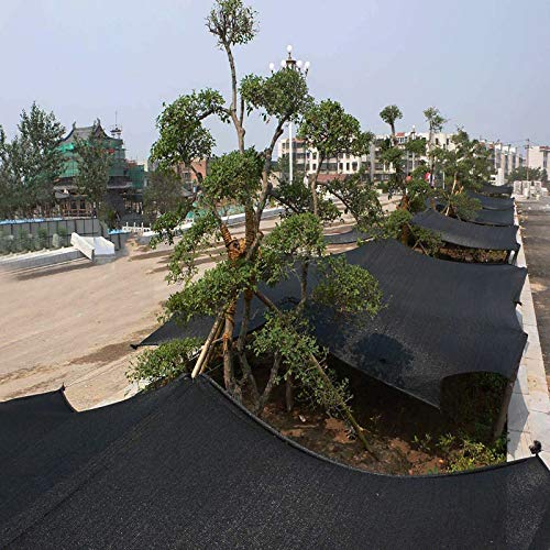 ZGC Toldo Vela De SombraRed de Sombra 80% Negro Red de Sombra Techo Toldo Parasol Camping Jardin Malla Sombreo Toldo Vela de Sombra Rectangular para Patio Piscina Jardín(Size:1x2m/3.28x6.56ft)