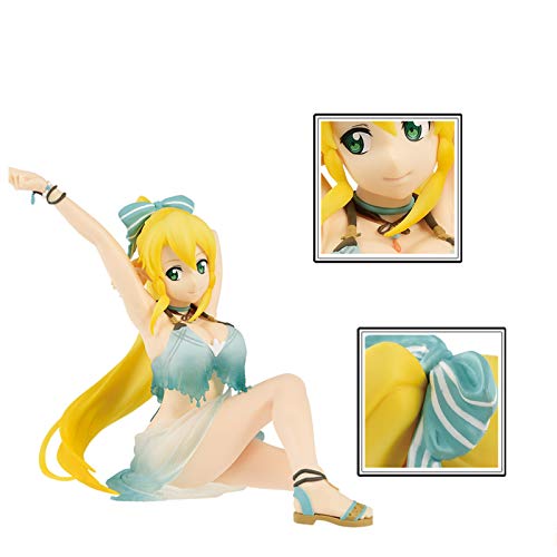 ZH Anime Sword Art Online Figuras De Acción, Kirigaya Suguha PVC Estatua Modelo, 13Cm Juguetes Colección, Adecuado para Decoración De Escritorio De Oficina En Casa, Regalo para Niños.