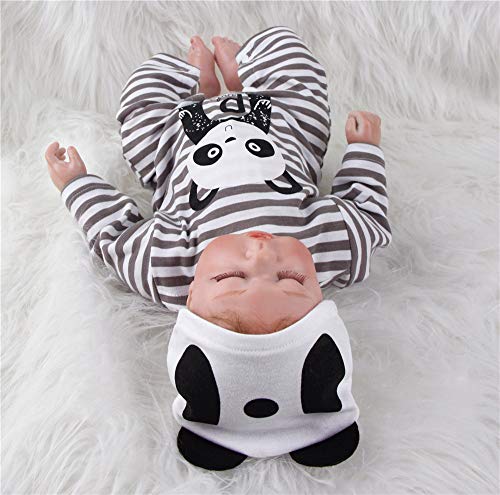 ZIYIUI Bebes Reborn niñas Muñecas Reborn Silicona Reales Recien Nacidos Toddler niño Realista Baby Dolls Girls Ojos Abiertos Baratos Muñecos Reborn Originales Bebe Reborn Verdadero 55 Cm (2)