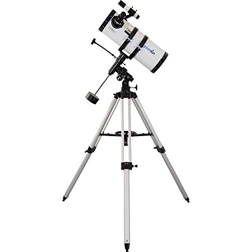 Zoomion Gravity 150/750 EQ Telescopio Reflector astronómico con trípode, Montura y oculares para Adultos y recién llegados a la astronomía