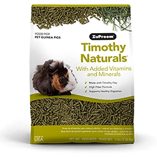 ZuPreem - Alimento Cobayas Timothy Naturals | Pienso en Pellets Cobaya - 2,25 kg