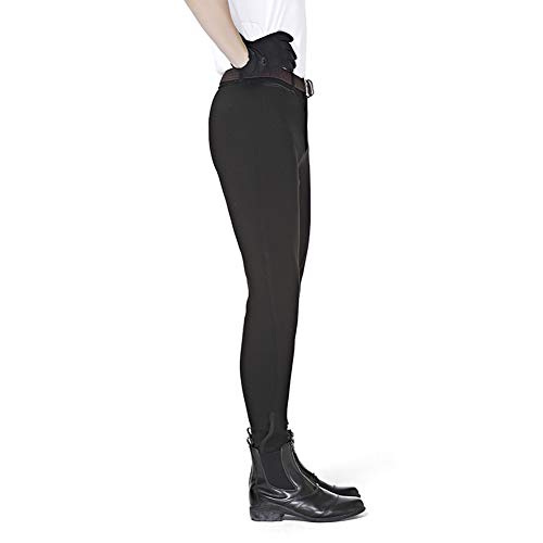 Zzzzy Pantalones del Montar a Caballo de los Hombres, Breeches del Funcionamiento del Invierno, Flexible, cómodo, Suave, Pantalones de Montar Transpirables,Black,38Size