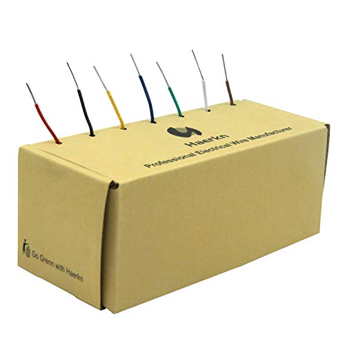 0.5mm² Cable eléctrico de PVC de 20awg 7 colores Alambres eléctricos kit Cable de cobre estañado sólido sin oxígeno DIY