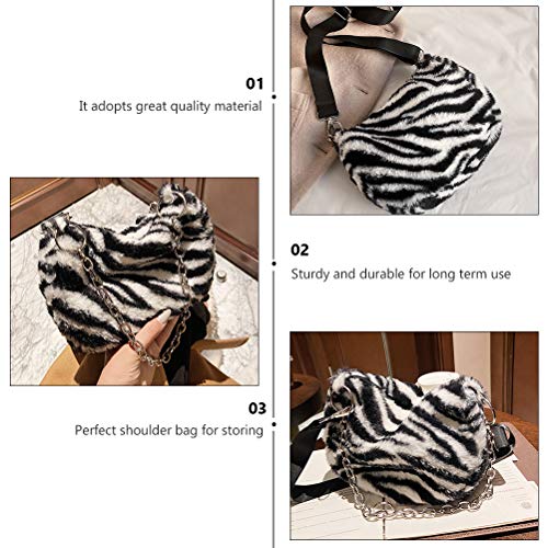 1 pieza Zebra Prints Single- Bolso de hombro Moda Crossbody Bolso Mujer Chica Bolsa de Viaje Accesorio