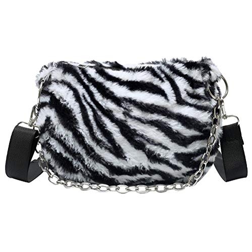 1 pieza Zebra Prints Single- Bolso de hombro Moda Crossbody Bolso Mujer Chica Bolsa de Viaje Accesorio