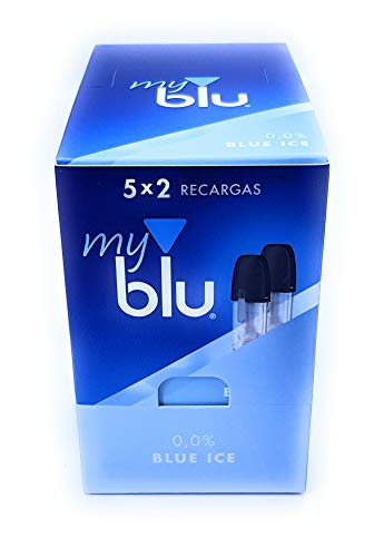 10 Recargas MyBlu 0,0% Nicotina - Blue Ice