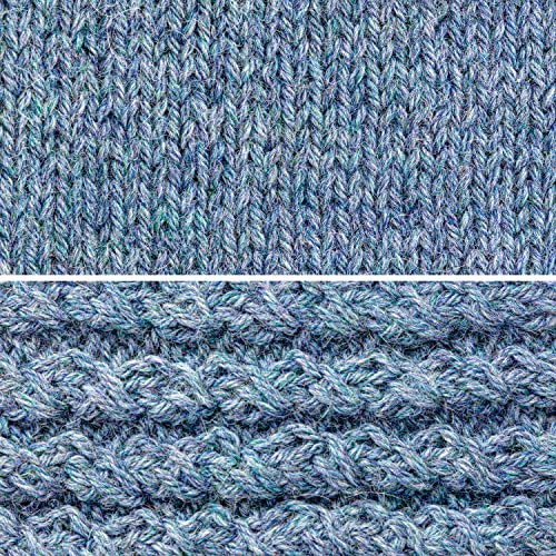 100% lana de alpaca en más de 50 colores (no pica) - Set de 300g (6x 50g) - Suave hilo baby de alpaca para punto y ganchillo en 6 grosores - gris-verdoso (heather)