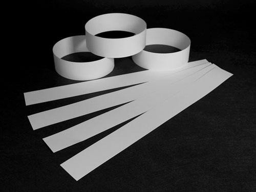 100 tiras de papel blancas para alimentos de 5 x 100 cm, ideal para bandejas de pasta y dulces Paper