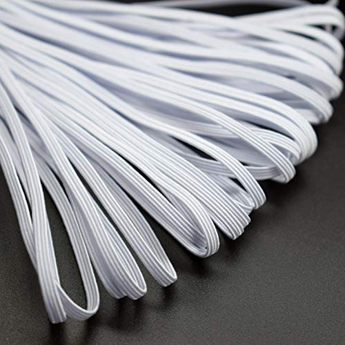 10m* Woven Flat Knitted Elastic Craft Sewing Elastic Cord Elastic Band Sewing Stretch Rope SJD24,10mm white