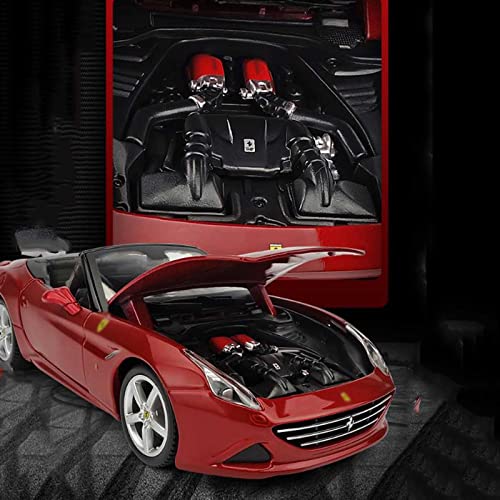 1/24 Modelo de Coche Fundido Presión Compatible Con Ferrari California T, Modelo De Coche Aleación a Escala Colección De Regalos Decorativos Fundidos Presión Adornos Artesanales Vehículos De Juguete