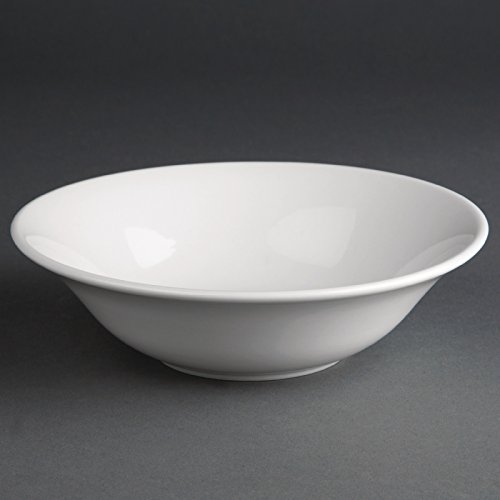 12X Athena Hotelware Oatmeal Bowls 6 in 150mm Porcelain White Kitchen Dish by Athena Hotelware