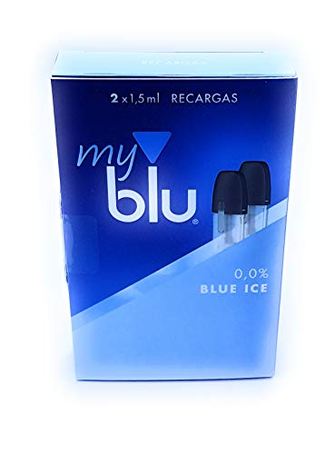 2 Recargas My Blu 0,0% Nicotina sabor BLUE ICE