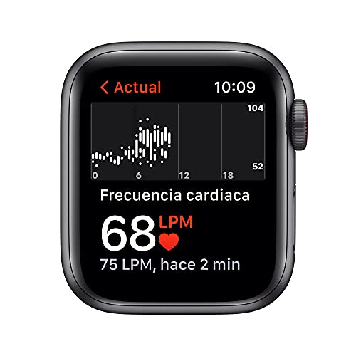 2021 Watch SE (GPS + Cellular) - Caja de Aluminio en Gris Espacial de 40 mm - Correa Deportiva en Color Medianoche - Talla única