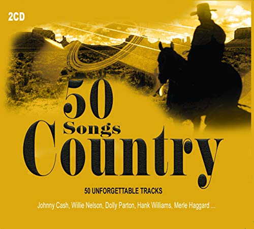 2CD 50 Songs Country, Johnny Cash, Tex Ritter, Dolly Parton, Country Music