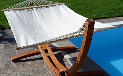 320 cm Conjunto de hamaca (madera de alerce barnizada, incluye hamaca, 320 cm) ASS Arados