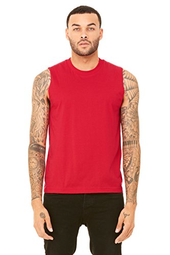 3483 CN 3483 MEN JERSEY MUSCLE TANK RED 2XL