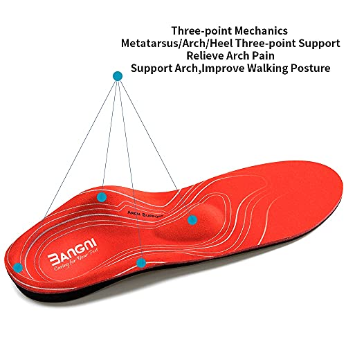 3ANGNI Plantillas Ortopédicas Para Zapatos Pies planos de soporte de arco ortopédico Fascitis plantar Soporte de arco transversal Hombres Mujer