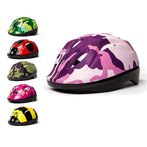 3StyleScooters® SafetyMAX® Casco para Niños - 6 Diseños Increíbles Bicicleta y Patinete - Cinta Ajustable - Opciones para Niños de 3 a 11 Años