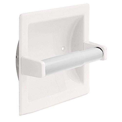 4 soportes de papel higiénico, soporte de rollo de papel higiénico de plástico en el cuarto de baño, rodillo de repuesto con resorte
