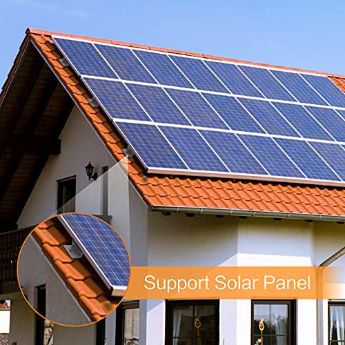 8 piezas de soporte de montaje de panel solar, soporte de panel solar Z, kits de montaje de panel solar soporte Z con 16 piezas de tornillo y tuercas