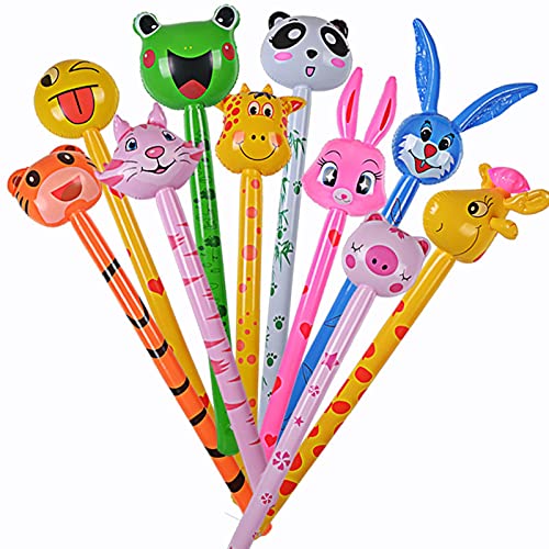 A/A PVC niños juguete inflable cabeza animal palo largo palo inflable al por mayor palo animal palo jirafa
