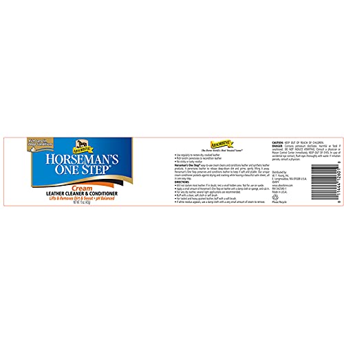 Absorbine Horseman's One Step - Jabón Limpiador de Cuero (425 g)