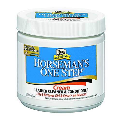 Absorbine Horseman's One Step - Jabón Limpiador de Cuero (425 g)