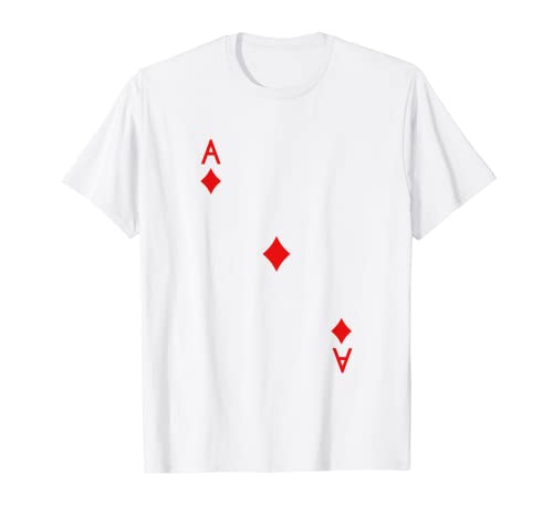 Ace Of Diamonds Royal Flush Disfraz de Halloween Jugando a las cartas Camiseta