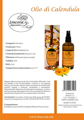 Aceite de Calendula - Optimo remedio natural por la cura de la pieles sensibiles sujetas a irritaciones, grietas y rubefaccion.