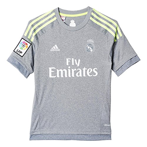 adidas 2ª Equipación Real Madrid CF 2015/2016 - Camiseta Oficial niño, Talla 164