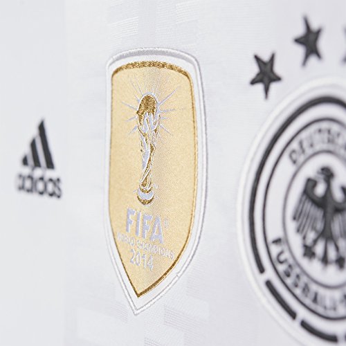 adidas DFB H Jsy Y - Camiseta para niño, Euro 2014, color blanco / negro, talla 164