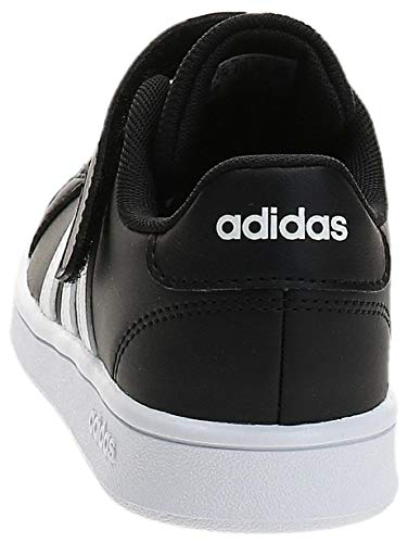 adidas Grand Court C, Zapatillas de Tenis Unisex Niño, Negro (Negbás/Ftwbla/Ftwbla 000), 35 EU