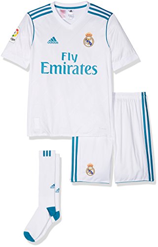 adidas Real Madrid Mini Kit Temporada 2017/2018, Niños, Blanco (BLANCO/AZUINT), 152