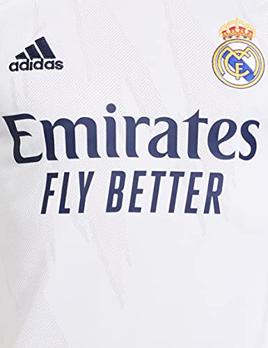 Adidas Real Madrid Temporada 2020/21 Camiseta Primera Equipación Oficial, Unisex, Blanco, S