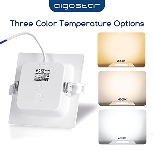 Aigostar Downlight LED Empotrable 20W equivalente 180W, 3000K Luz blanca cálida, Blanco,Foco Empotrable LED, Ojos de buey de LED, Ф190-200mm, 2 pack [Clase de eficiencia energética A+]