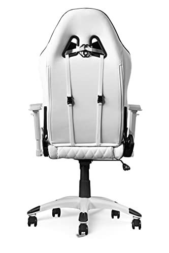 Akracing Chair California Laguna - Silla Para Videojuegos, Piel Sintética, Color Blanco, Talla Única