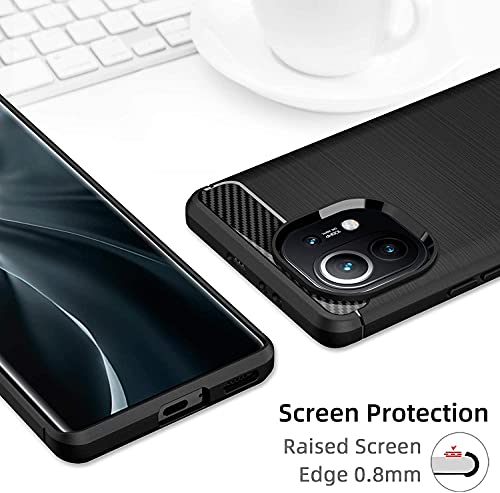 ALAMO Funda Ultra de Silicona para el Motorola Moto G50, Carcasa Fibra de Antigolpes Bumper - Negro