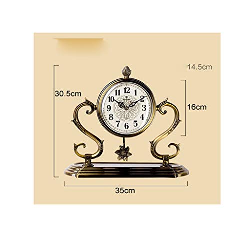Alarm clock Creativo hierro bicicleta jinete estatuilla escritorio reloj metal bicicleta modelo mesa reloj de reloj de reloj de relojes arte y artesanía decoración de oficina a casa
