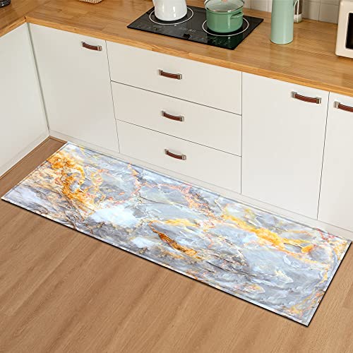 Alfombra nórdica para Cocina, Alfombra para Puerta de Entrada para Dormitorio, Pasillo, Piso, Sala de Estar, Alfombra Absorbente Antideslizante, n. ° 17, 50X160cm