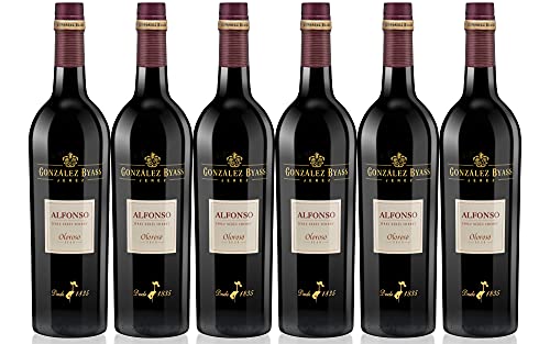 Alfonso Oloroso Seco - Vino D.O. Jerez - 6 Botellas de 750 ml - Total: 4500 ml