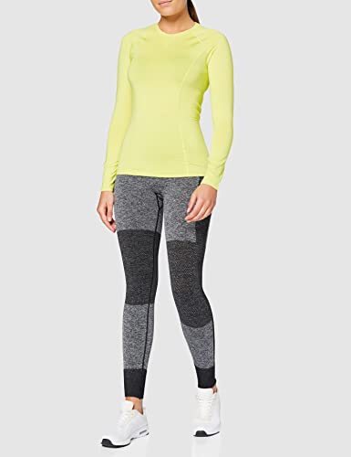 Amazon Brand - AURIQUE Top deportivo de running para mujer, Verde (Lime Sherbert), 38, Label:S