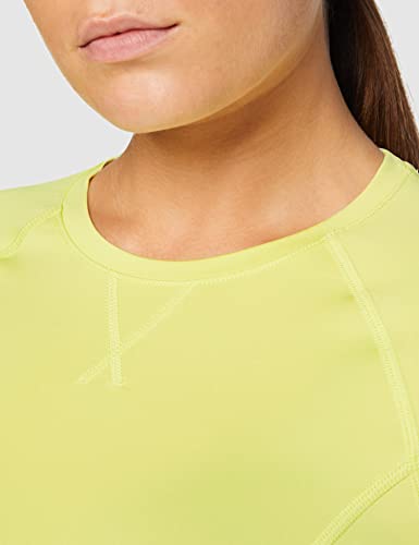 Amazon Brand - AURIQUE Top deportivo de running para mujer, Verde (Lime Sherbert), 38, Label:S