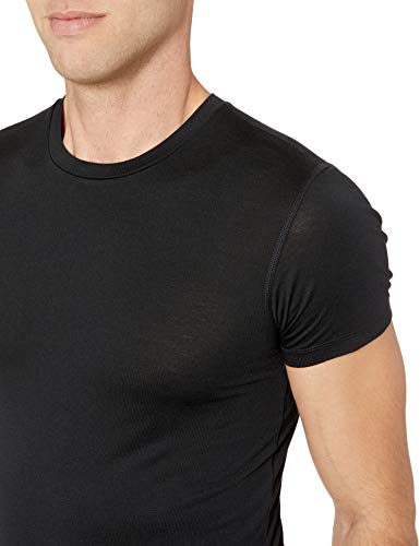 Amazon Essentials Heat Retention Short-Sleeve Base Layer Shirt Athletic-Shirts, Negro, US S (EU S)