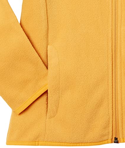 Amazon Essentials Polar Fleece Full-Zip Mock Jackets Outerwear, Amarillo Dorado, 8 años