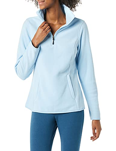 Amazon Essentials Quarter-Zip Polar Fleece Jacket Outerwear-Jackets, Azul Cielo, XXL