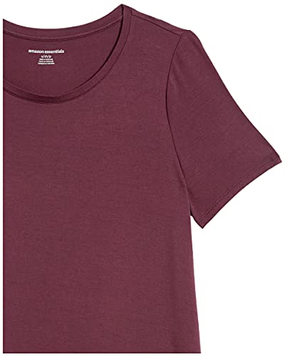 Amazon Essentials Relaxed-Fit Short-Sleeve Scoopneck Swing tee Athletic-Shirts, Burdeos, M