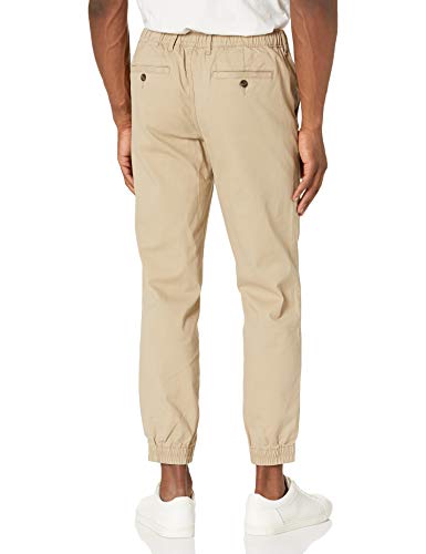 Amazon Essentials Slim-Fit Jogger Pant Casual-Pants, Marrón Caqui, L